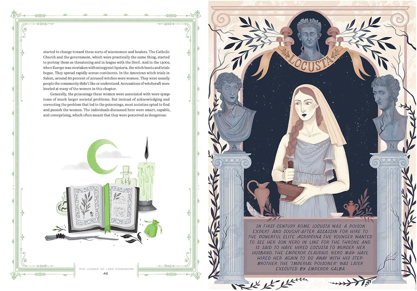 The League of Lady Poisoners : Illustrated True Stories of Dangerous Women by Lisa Perrin