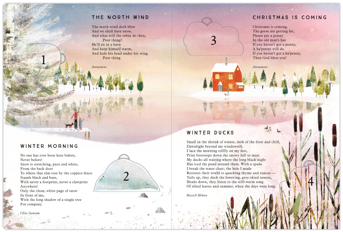 National Trust: 'Tis the Season: A Lift-the-Flap Advent Calendar Full of Christmas Poems by Richard Jones