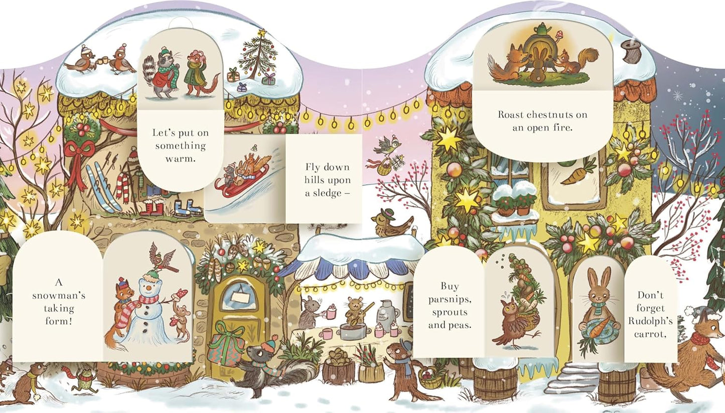 Brown Bear Wood: Christmas is Coming to Town! : A Fold-Out Christmas Village and Advent Calendar! by Rachel Piercey